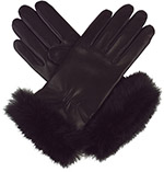 Southcombe Ladies Leather Glove with Fur